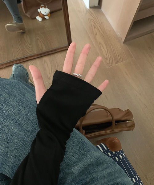 LAFFMO（ラフモ）の「ジップアップリブカットソー（Tシャツ/カットソー・レディース・ブラウン/グレー/ブラック・F）」の9枚目の写真