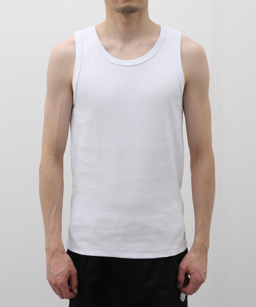 Evisen Skateboards(エビセンスケートボード)の「EVISEN x 高田音楽制作事務所 TORA EVI TANK TOP(タンクトップ・メンズ・ホワイト・MEDIUM/LARGE)」の3枚目の写真