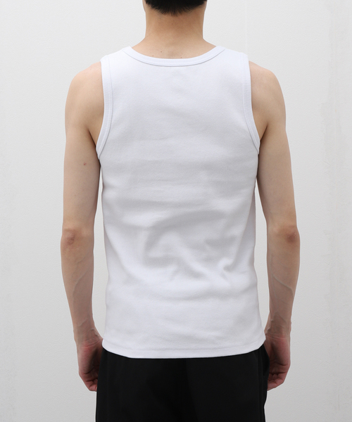 Evisen Skateboards(エビセンスケートボード)の「EVISEN x 高田音楽制作事務所 TORA EVI TANK TOP(タンクトップ・メンズ・ホワイト・MEDIUM/LARGE)」の5枚目の写真