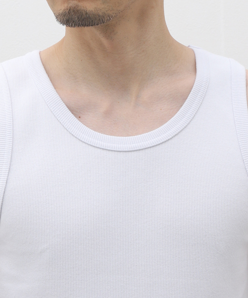 Evisen Skateboards(エビセンスケートボード)の「EVISEN x 高田音楽制作事務所 TORA EVI TANK TOP(タンクトップ・メンズ・ホワイト・MEDIUM/LARGE)」の6枚目の写真