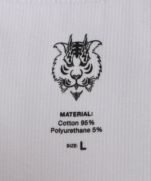 Evisen Skateboards(エビセンスケートボード)の「EVISEN x 高田音楽制作事務所 TORA EVI TANK TOP(タンクトップ・メンズ・ホワイト・MEDIUM/LARGE)」の11枚目の写真