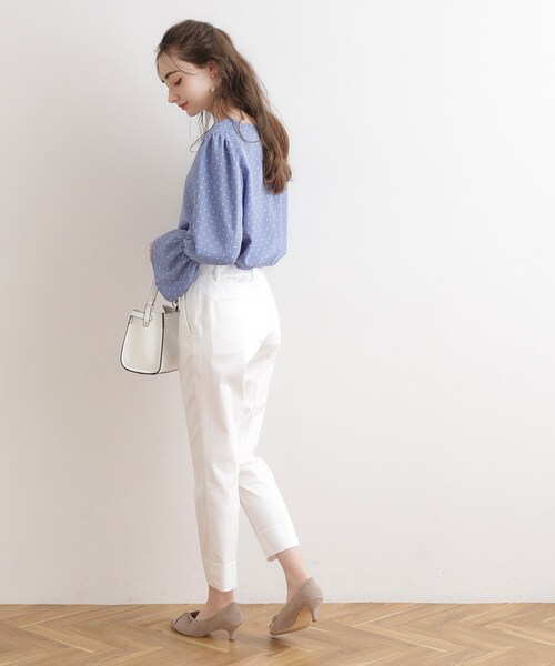 couture brooch（クチュールブローチ）の「◆パール調ポイントサテストパンツ（その他パンツ・レディース・ブラック系7/ダークオリーブ/オフホワイト/ブラック・40/34/36/42/38）」の17枚目の写真