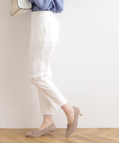 couture brooch（クチュールブローチ）の「◆パール調ポイントサテストパンツ（その他パンツ・レディース・ブラック系7/ダークオリーブ/オフホワイト/ブラック・40/34/36/42/38）」の19枚目の写真