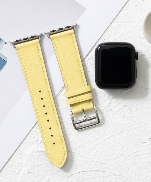 emonique(エモニーク)の「本革レザー Apple Watch バンド スマートウォッチバンド【38/40/41/42/44/45/49mm対応】(デジタル腕時計・メンズ・バーガンディー/ダークブルー/マジェンタ/ブルー/オレンジ/イエロー/ピンク/レッド/グレー/ブラウン/パープル/ダークグリーン/ブラック/ライトブルー/ライトグレー/ホワイト・42/38)」の11枚目の写真