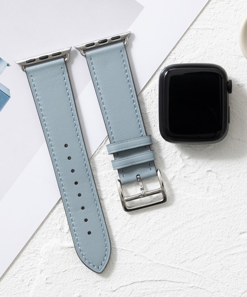 emonique(エモニーク)の「本革レザー Apple Watch バンド スマートウォッチバンド【38/40/41/42/44/45/49mm対応】(デジタル腕時計・メンズ・バーガンディー/ダークブルー/マジェンタ/ブルー/オレンジ/イエロー/ピンク/レッド/グレー/ブラウン/パープル/ダークグリーン/ブラック/ライトブルー/ライトグレー/ホワイト・42/38)」の18枚目の写真