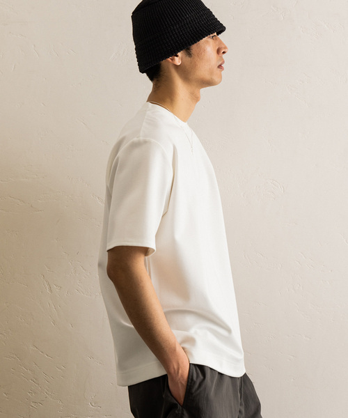 417 EDIFICE（フォーワンセブンエディフィス）の「JAPONCH / ポンチカットソーS/S（Tシャツ/カットソー・メンズ・ホワイト/チャコールグレー/ブラック/グレー/ベージュ/ネイビー/イエロー/グリーン/ブラック系その他/ブルー系その他・SMALL/MEDIUM/LARGE/X-LARGE）」の16枚目の写真