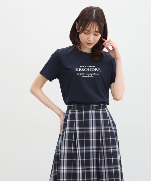 Honeys（ハニーズ）の「ロゴプリントＴシャツ（Tシャツ/カットソー・レディース・グリーン/ホワイト/ネイビー/ホワイト×レッド/ブラック・LL/L/M/S）」の14枚目の写真