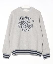 atmos pink × LIL LEAGUE 書き下ろしロゴ スウェット