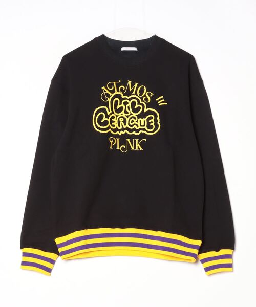 atmos pink（アトモスピンク）の「atmos pink × LIL LEAGUE 書き下ろしロゴ スウェット（スウェット・レディース・ブラック/グレー/ホワイト・L/M）」の3枚目の写真