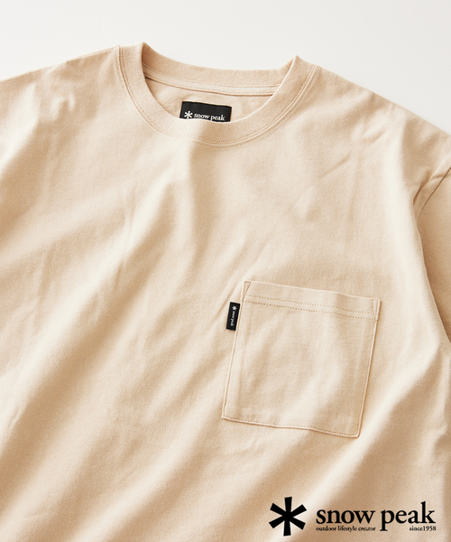 Snow Peak（スノーピーク）の「【SNOW PEAK / スノーピーク】別注 Camp tour バックプリントTシャツ（Tシャツ/カットソー・メンズ・ベージュ/ブラック/ホワイト・LARGE/MEDIUM/SMALL）」の3枚目の写真