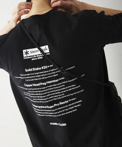 Snow Peak（スノーピーク）の「【SNOW PEAK / スノーピーク】別注 Camp tour バックプリントTシャツ（Tシャツ/カットソー・メンズ・ベージュ/ブラック/ホワイト・LARGE/MEDIUM/SMALL）」の10枚目の写真