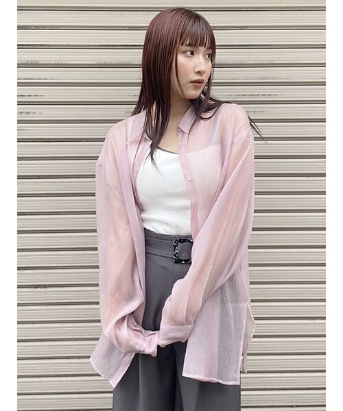 MURUA(ムルーア)の「バイカラーストラップテレコキャミソール(Tシャツ/カットソー・レディース・ホワイト/ブラック・FREE)」の20枚目の写真
