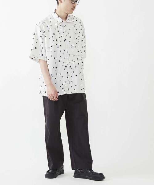 CONVERSE TOKYO（コンバーストウキョウ）の「STAR★ ALLOVER PRINT HALFSLEEVE SHIRT（シャツ/ブラウス・レディース・ブラック/ブルー/アイボリー・FREE）」の13枚目の写真