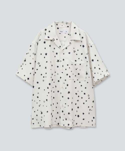 CONVERSE TOKYO（コンバーストウキョウ）の「STAR★ ALLOVER PRINT HALFSLEEVE SHIRT（シャツ/ブラウス・レディース・ブラック/ブルー/アイボリー・FREE）」の18枚目の写真