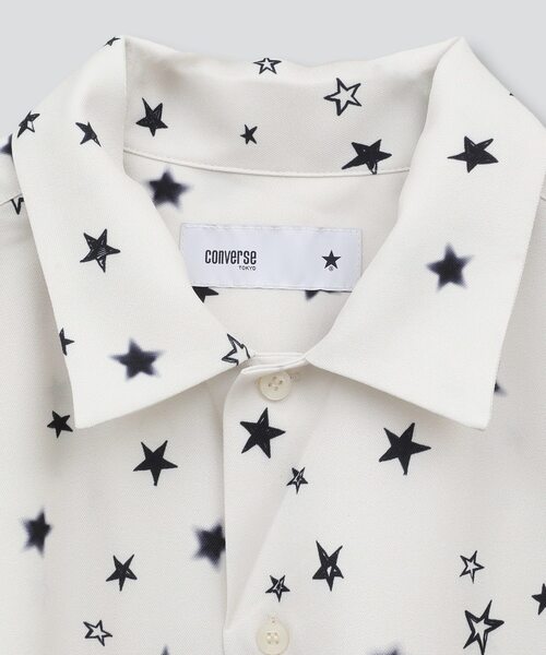 CONVERSE TOKYO（コンバーストウキョウ）の「STAR★ ALLOVER PRINT HALFSLEEVE SHIRT（シャツ/ブラウス・レディース・ブラック/ブルー/アイボリー・FREE）」の21枚目の写真