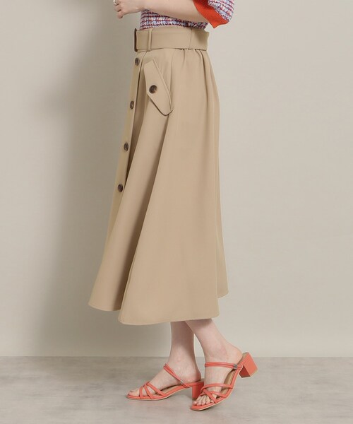 ITS'DEMO（イッツデモ）の「◆【ウエストゴム／きれいめにも使える】トレンチ風スカート（スカート・レディース・ネイビー/ベージュ/オリーブ・00）」の17枚目の写真