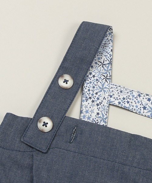 sense of wonder（センスオブワンダー）の「アシンメトリーサロペットパンツ【日本製】（サロペット/オーバーオール・キッズ・ネイビー・90-100cm/100-110cm）」の8枚目の写真