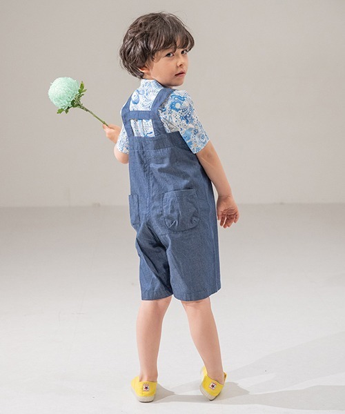 sense of wonder（センスオブワンダー）の「アシンメトリーサロペットパンツ【日本製】（サロペット/オーバーオール・キッズ・ネイビー・90-100cm/100-110cm）」の12枚目の写真