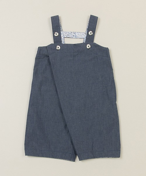 sense of wonder（センスオブワンダー）の「アシンメトリーサロペットパンツ【日本製】（サロペット/オーバーオール・キッズ・ネイビー・90-100cm/100-110cm）」の13枚目の写真