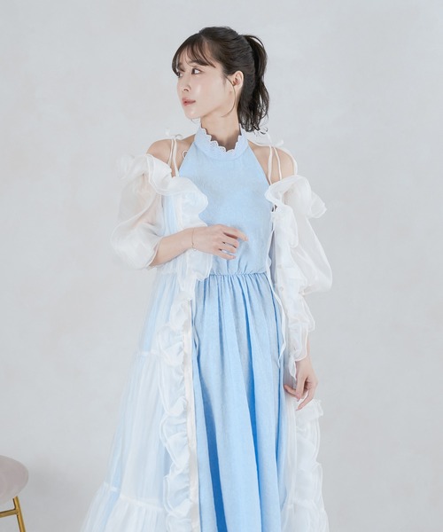 qumerry.（キュメリ）の「ギャザーフリルシアードレス（ワンピース