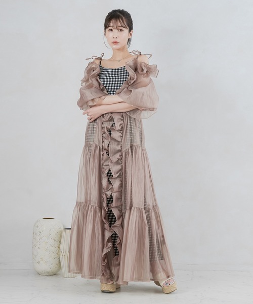 qumerry.（キュメリ）の「ギャザーフリルシアードレス（ワンピース