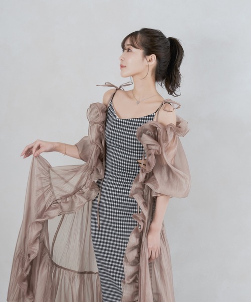 qumerry.（キュメリ）の「ギャザーフリルシアードレス（ワンピース