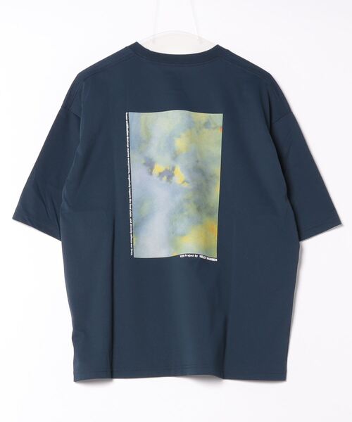 HELLY HANSEN(ヘリーハンセン)の「【HELLY HANSEN】MarinePaper PrintTee(Tシャツ/カットソー・レディース・ブルー・MEDIUM/SMALL)」の2枚目の写真
