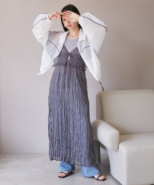 VIS（ビス）の「パイピングダブルジップシアートラックブルゾン（ブルゾン・レディース・ピンク/ホワイト系その他・FREE）」の16枚目の写真