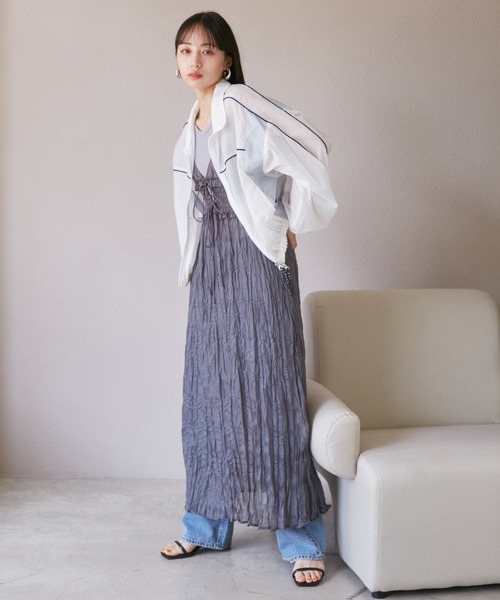 VIS（ビス）の「パイピングダブルジップシアートラックブルゾン（ブルゾン・レディース・ピンク/ホワイト系その他・FREE）」の17枚目の写真