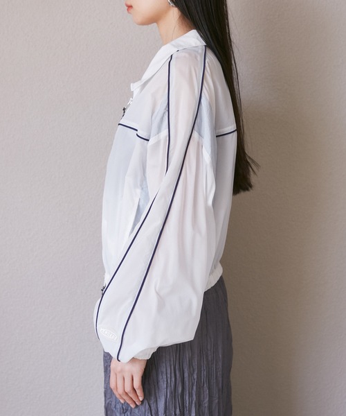 VIS（ビス）の「パイピングダブルジップシアートラックブルゾン（ブルゾン・レディース・ピンク/ホワイト系その他・FREE）」の19枚目の写真