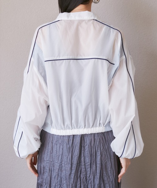 VIS（ビス）の「パイピングダブルジップシアートラックブルゾン（ブルゾン・レディース・ピンク/ホワイト系その他・FREE）」の20枚目の写真