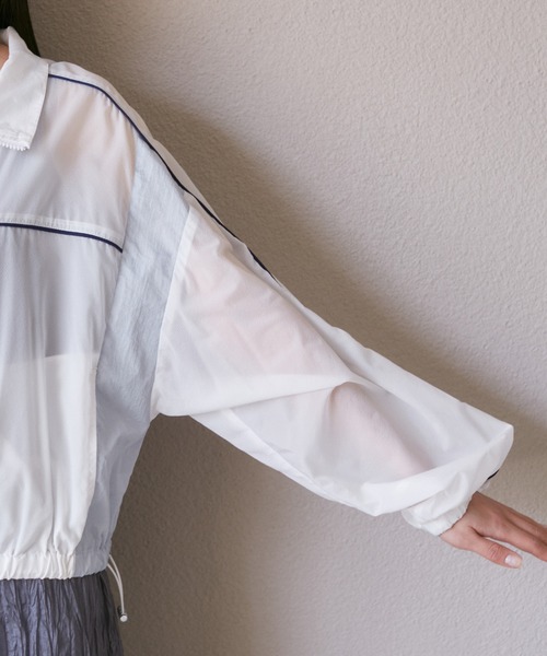 VIS（ビス）の「パイピングダブルジップシアートラックブルゾン（ブルゾン・レディース・ピンク/ホワイト系その他・FREE）」の22枚目の写真