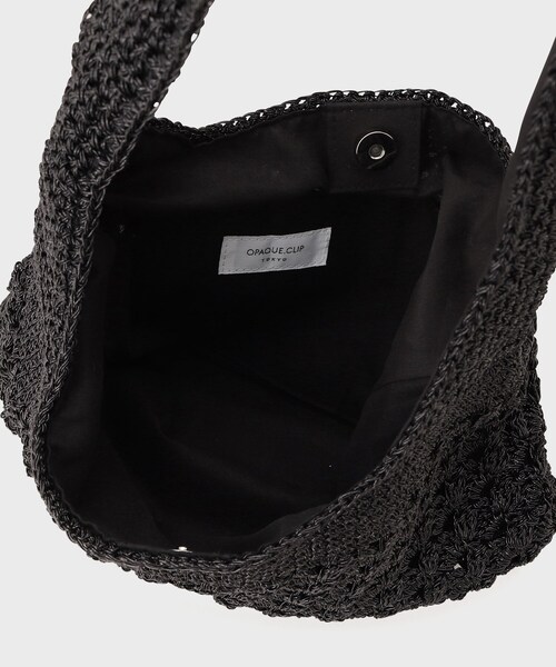 OPAQUE.CLIP（オペークドットクリップ）の「◆カギ針ラメワンショルダーバッグ（トートバッグ・レディース・ブラック/シルバー・00）」の10枚目の写真