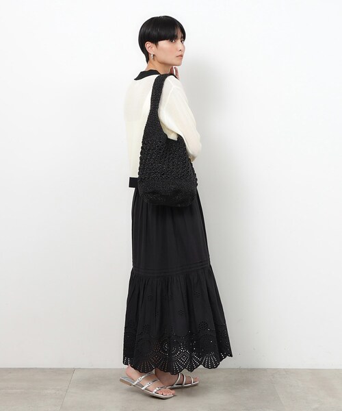 OPAQUE.CLIP（オペークドットクリップ）の「◆カギ針ラメワンショルダーバッグ（トートバッグ・レディース・ブラック/シルバー・00）」の13枚目の写真