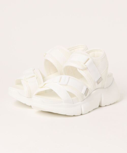 Mafmof(マフモフ)6.5cm厚底柔らかソールスポーツサンダル（サンダル）｜Mafmof（マフモフ）