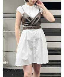 MURUA | ビスチェセットシャツワンピース(ワンピース)