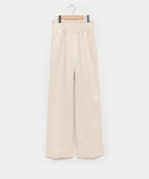 petit main LIEN（プティマインリアン）の「【LADIES】デニムワイドパンツ（デニムパンツ・レディース・ブラック/オフホワイト/ブルー・FREE）」の2枚目の写真