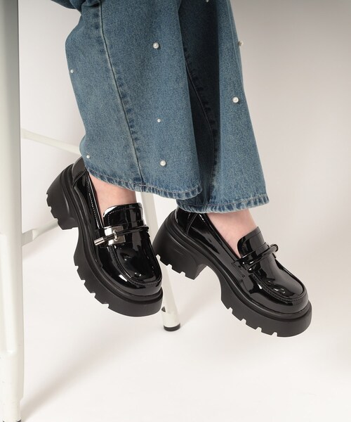cs T&P(シーエスティーアンドピー)の「厚底ローファー(パンプス・レディース・アイボリー/ブラック/ダークブラウン/ブラック系1・S/M/L/LL)」の10枚目の写真