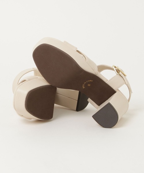 ASTORIA ODIER（アストリアオディール）の「厚底クロスサンダル（サンダル・レディース・ブラック/ベージュ/ゴールド/アイボリー・MEDIUM/LARGE/SMALL）」の15枚目の写真