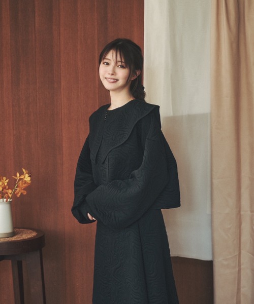 moi tytto（モイテュット）の「マルチウェイキルティングトップス（カーディガン/ボレロ・レディース・ブラック/ベージュ/ナチュラル・FREE）」の11枚目の写真