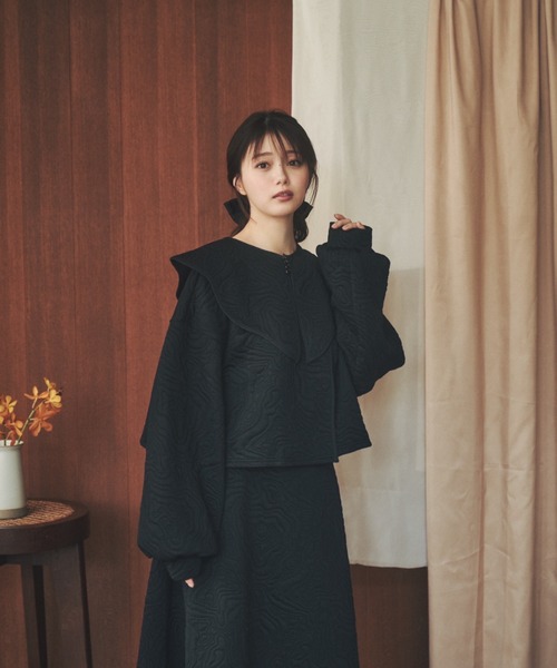 moi tytto（モイテュット）の「マルチウェイキルティングトップス（カーディガン/ボレロ・レディース・ブラック/ベージュ/ナチュラル・FREE）」の12枚目の写真