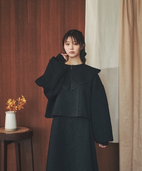 moi tytto（モイテュット）の「マルチウェイキルティングトップス（カーディガン/ボレロ・レディース・ブラック/ベージュ/ナチュラル・FREE）」の13枚目の写真