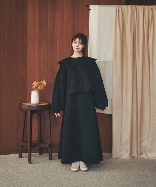 moi tytto（モイテュット）の「マルチウェイキルティングトップス（カーディガン/ボレロ・レディース・ブラック/ベージュ/ナチュラル・FREE）」の16枚目の写真