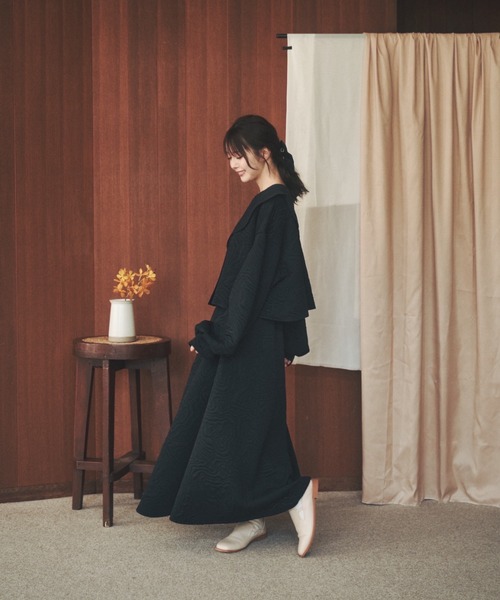 moi tytto（モイテュット）の「マルチウェイキルティングトップス（カーディガン/ボレロ・レディース・ブラック/ベージュ/ナチュラル・FREE）」の4枚目の写真