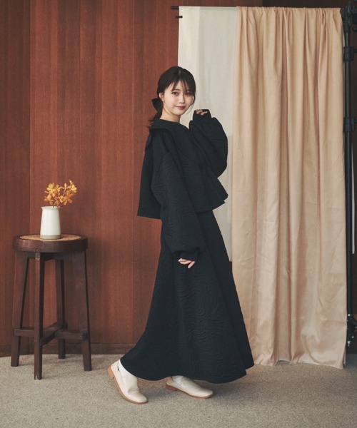 moi tytto（モイテュット）の「マルチウェイキルティングトップス（カーディガン/ボレロ・レディース・ブラック/ベージュ/ナチュラル・FREE）」の5枚目の写真