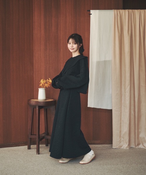 moi tytto（モイテュット）の「マルチウェイキルティングトップス（カーディガン/ボレロ・レディース・ブラック/ベージュ/ナチュラル・FREE）」の7枚目の写真