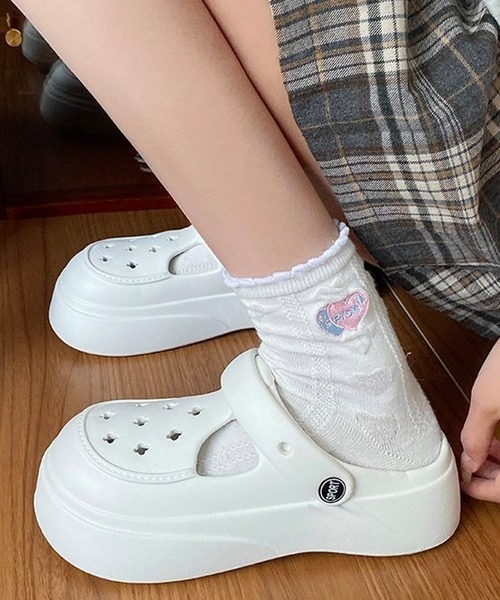 セール】パンチング ボリューム 厚底EVAサンダル（サンダル