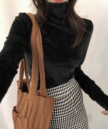 c.u.l | やわらか タートルネックトップス culw698(Tシャツ/カットソー)