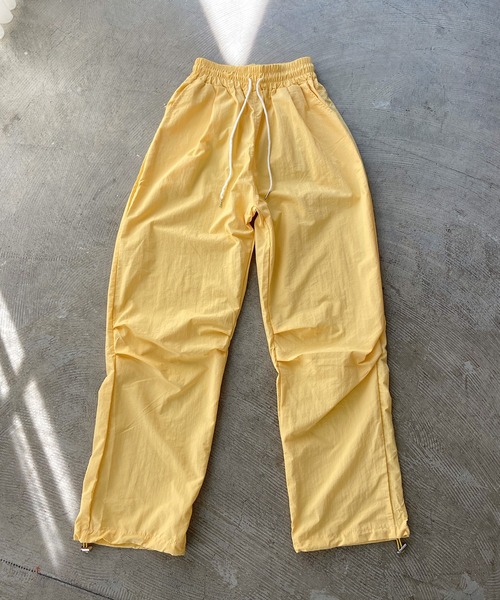 Teem Store（チームストア）の「カラフル ドロスト ナイロン タックパンツ（その他パンツ・レディース・ブラック/ブルー/グリーン/イエロー・S/M/L）」の14枚目の写真