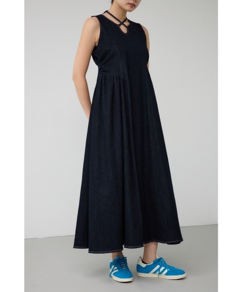 セール】【PLUS】ホルターネックギャザーワンピ（ワンピース）｜PLUS